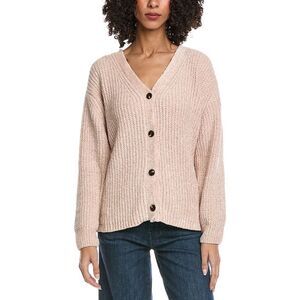 Fate Womens  Chunky Knit Cardigan, Tan